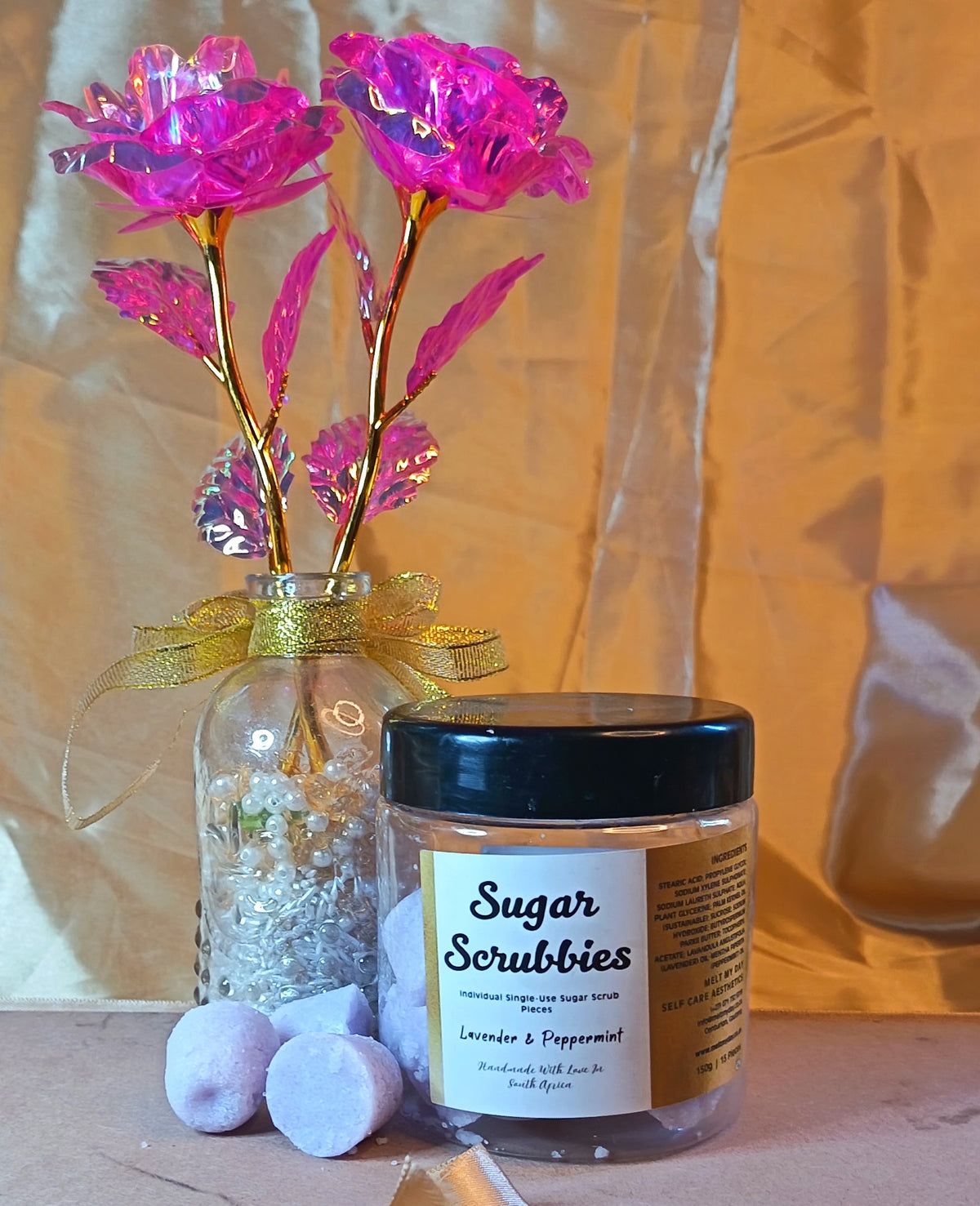 Lavender & Peppermint Sugar Scrubbies