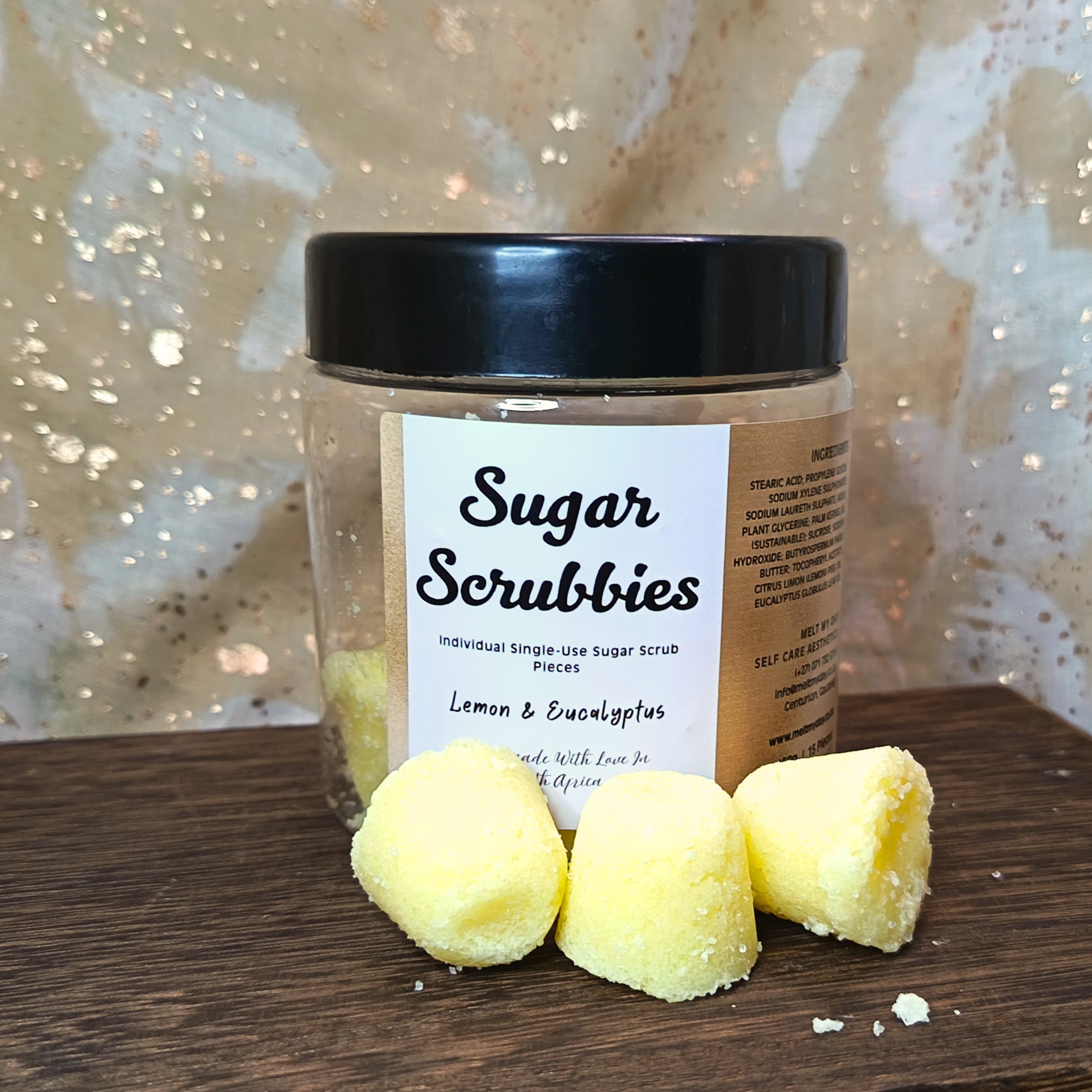 Lemon & Eucalyptus Sugar Scrubbies